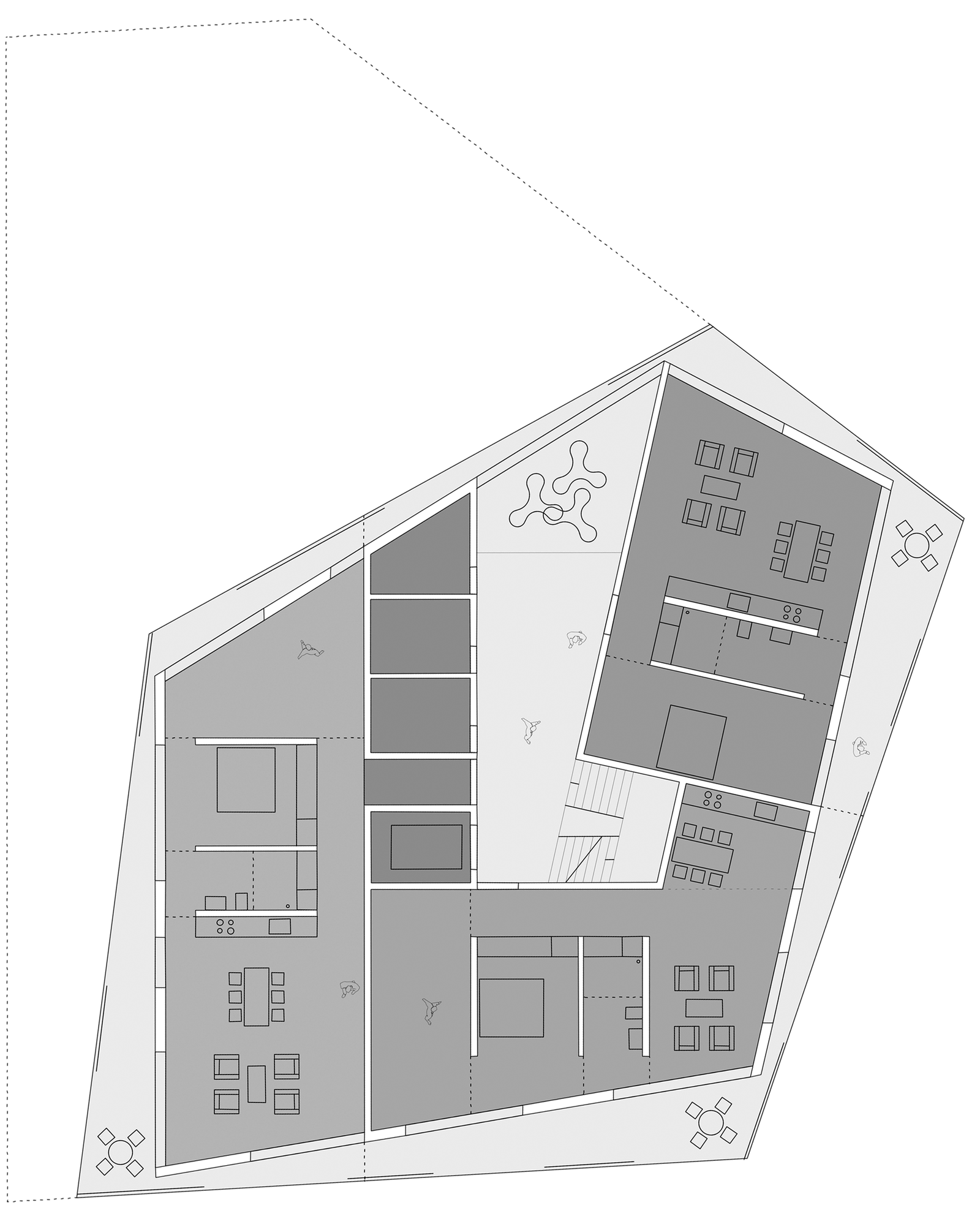 mlzd beau Wohnhaus Obergeschoss