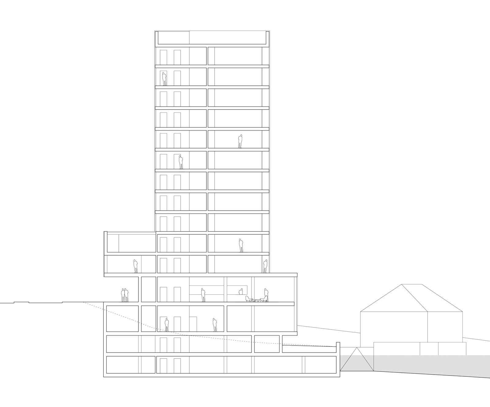 mlzd brb Kongresshotel Biel Schnitt