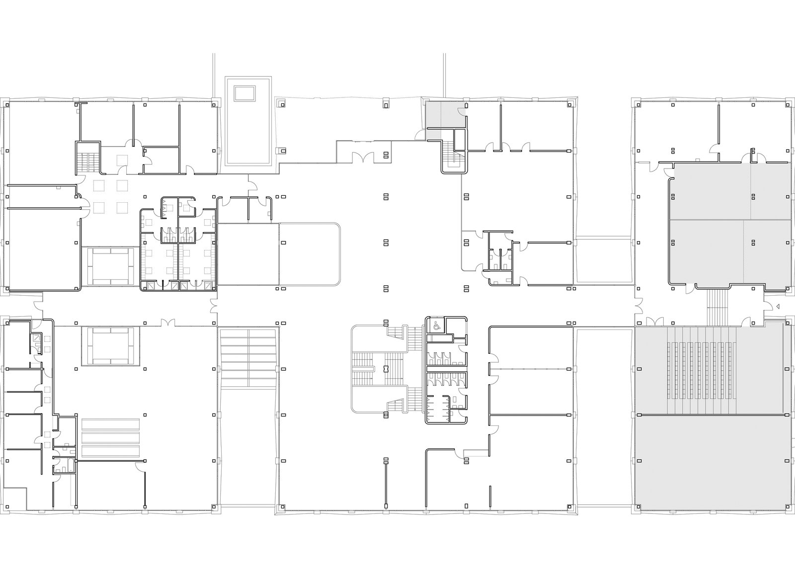 mlzd bau Bildungszentrum Obergeschoss