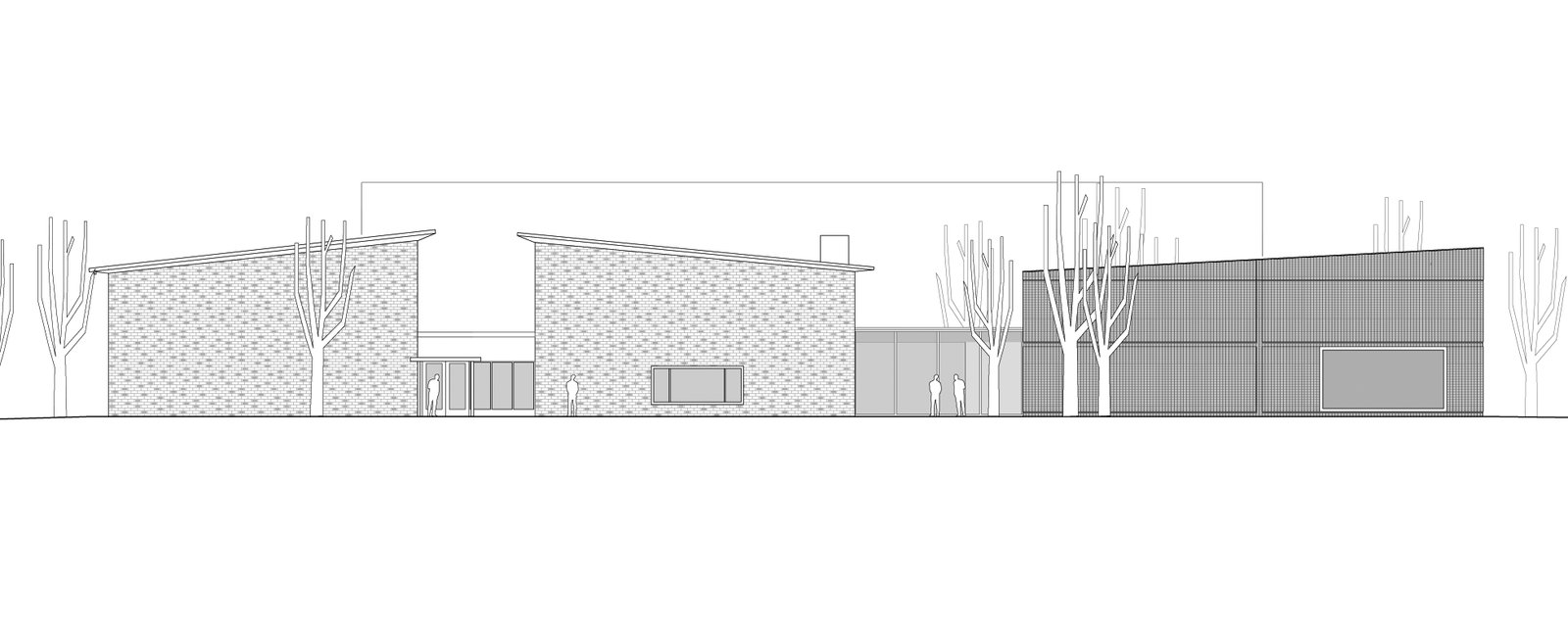  mlzd chat Turnhalle Schulhaus Châtelet Ansicht