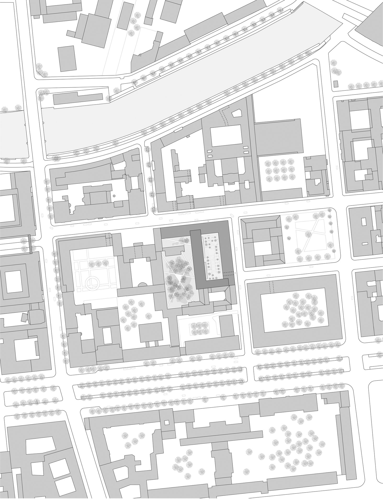 mlzd dbb Bundestag Bürogebäude Situation