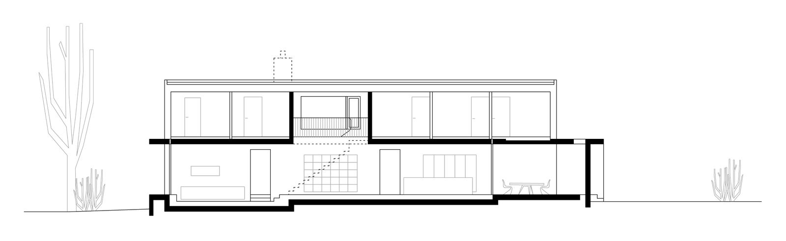 mlzd ewi Einfamilienwohnhaus Ipsach Schnitt