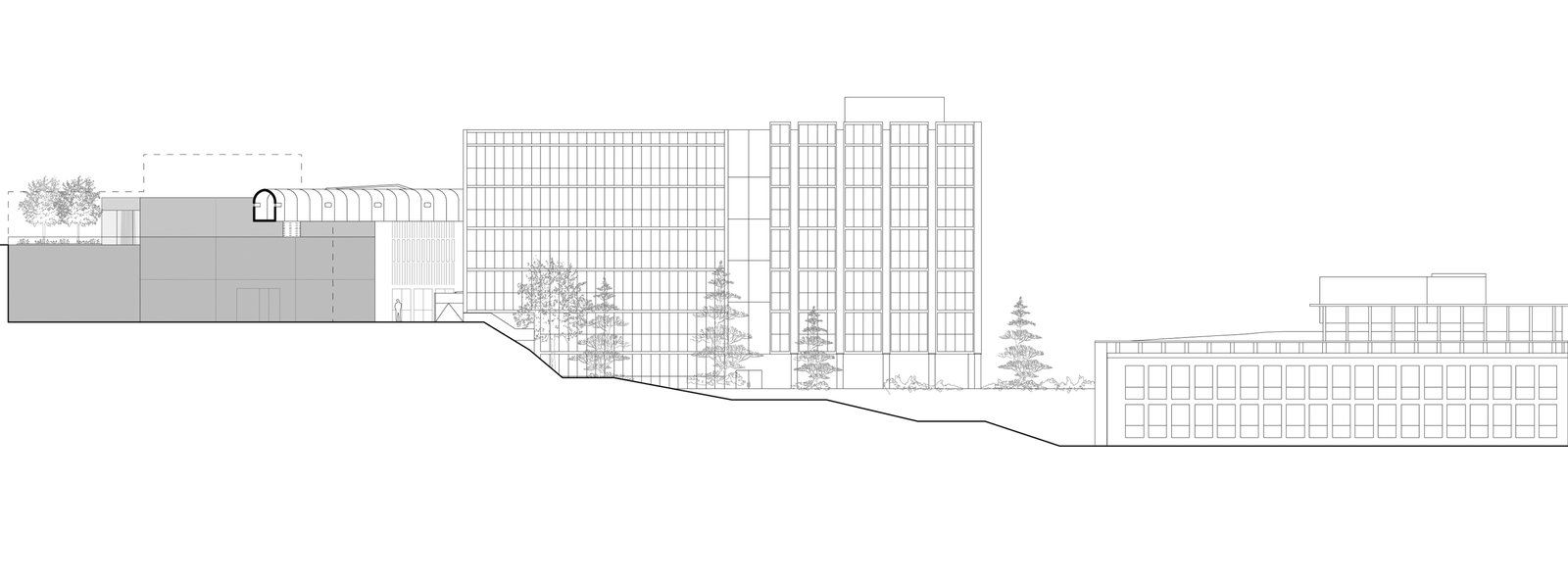 mlzd glcz Neubau Forschungsgebäude GLC Ansicht