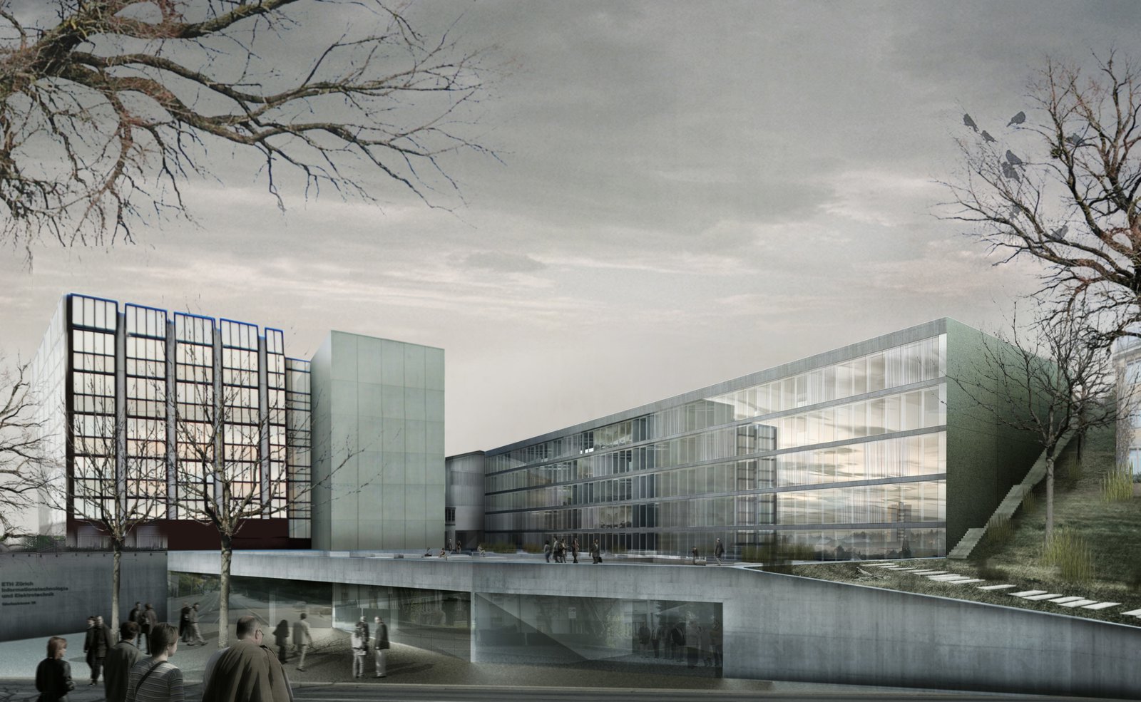 mlzd glcz Neubau Forschungsgebäude GLC aussen