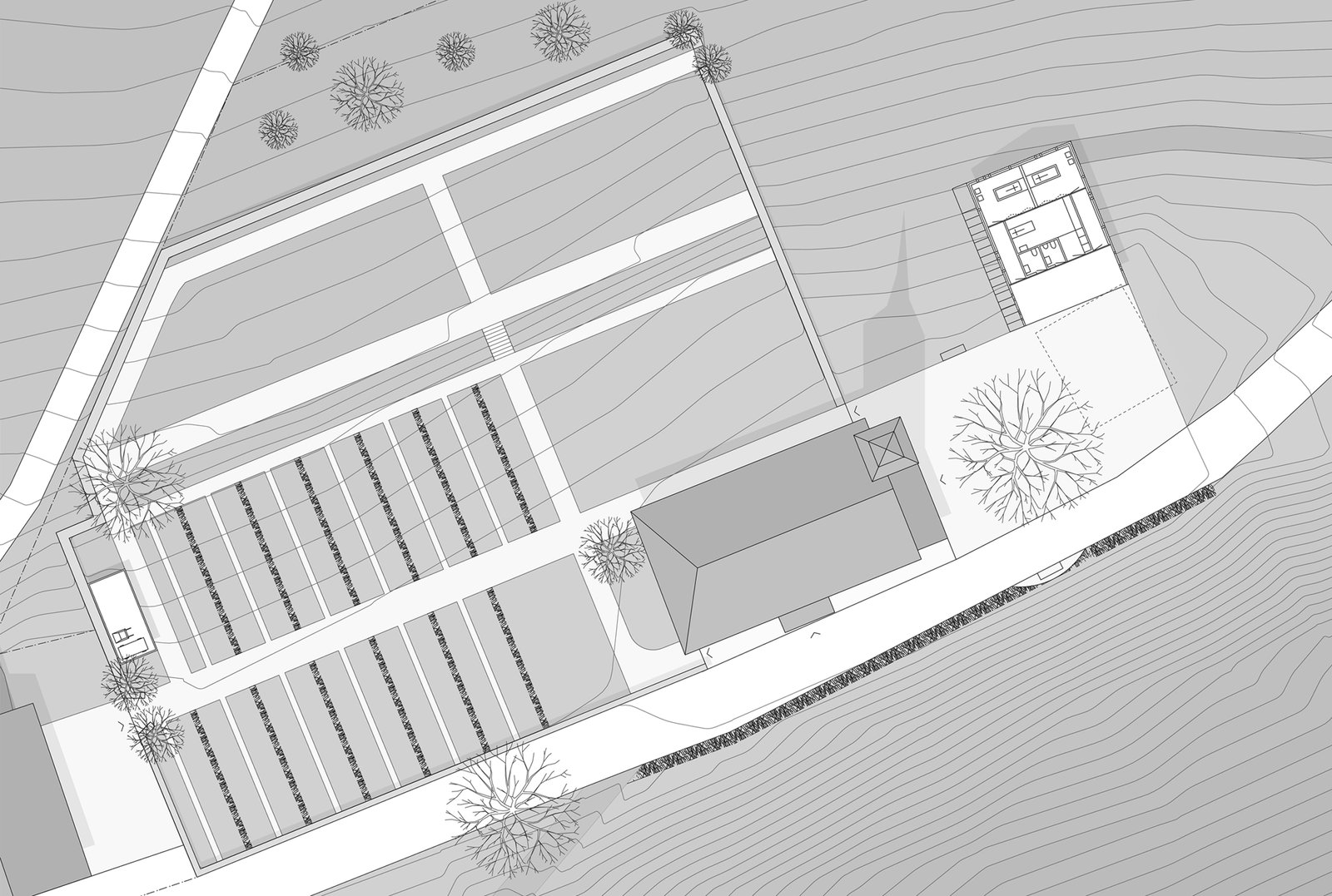 mlzd kir Mehrzweckhaus Kirche Rüschegg Situation