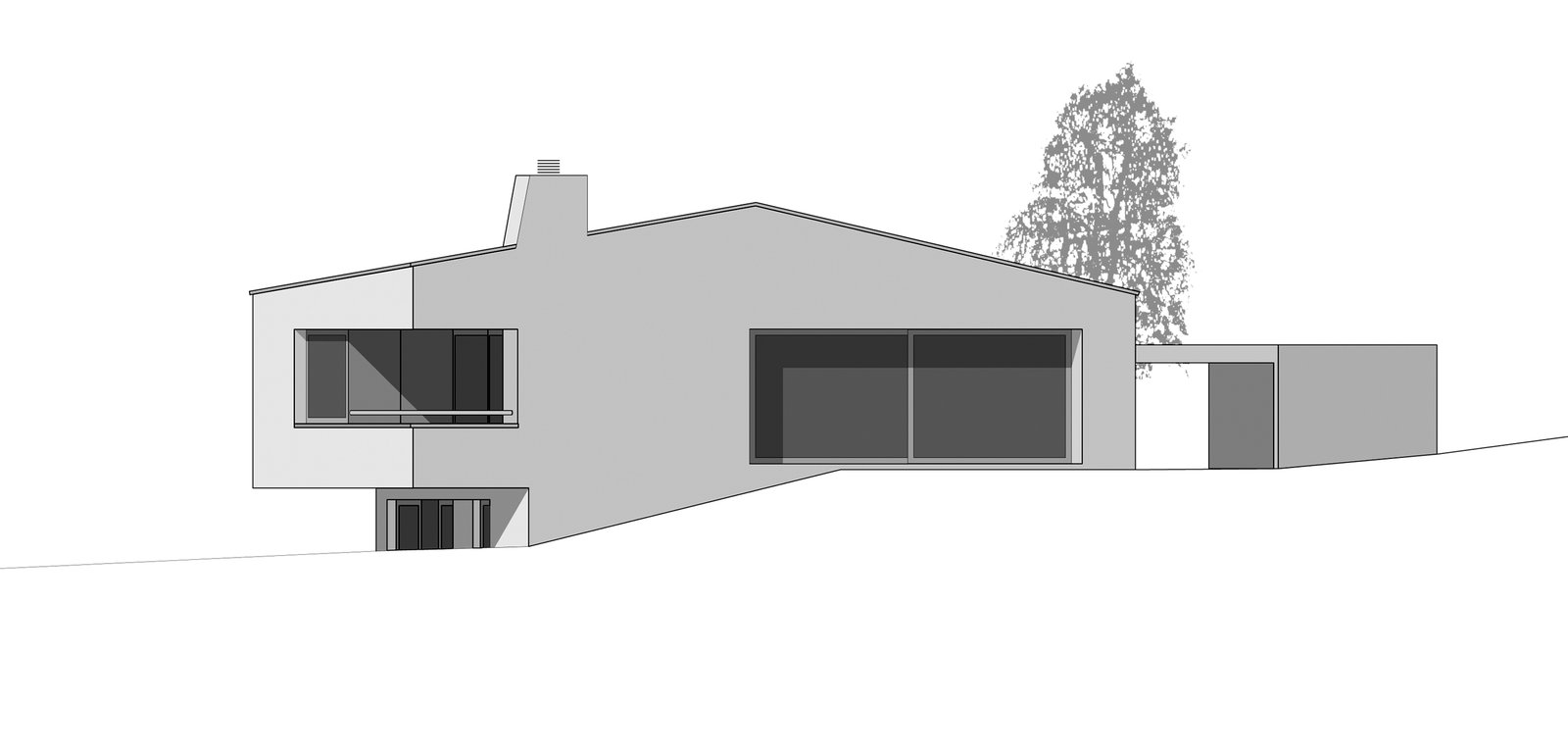 mlzd leal Haus Lehmann Südfassade