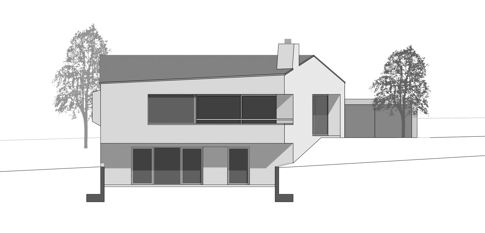 mlzd leal Haus Lehmann Westfassade