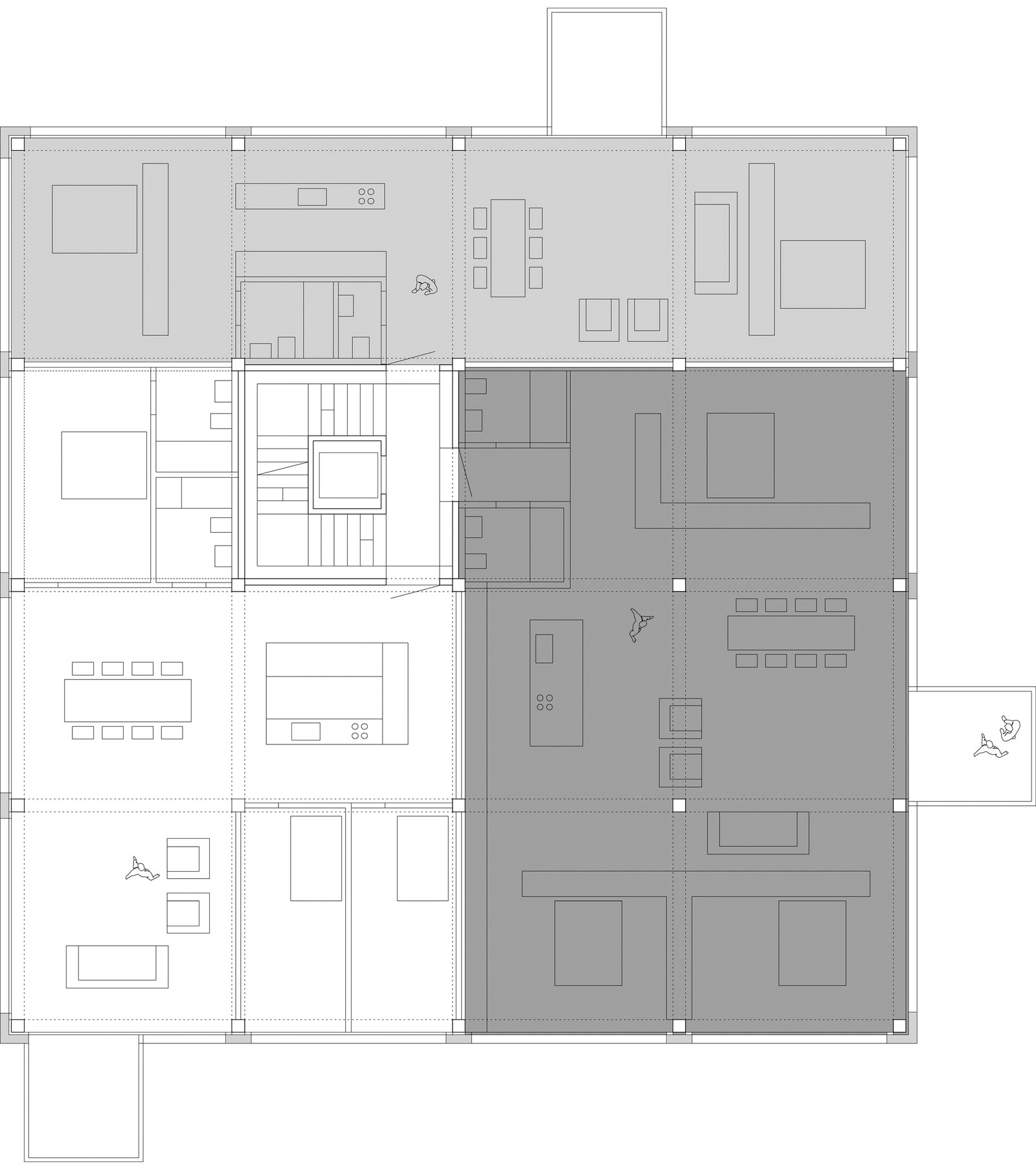 mlzd loft Ideenwettbwerb Loftkonzept Obergeschoss
