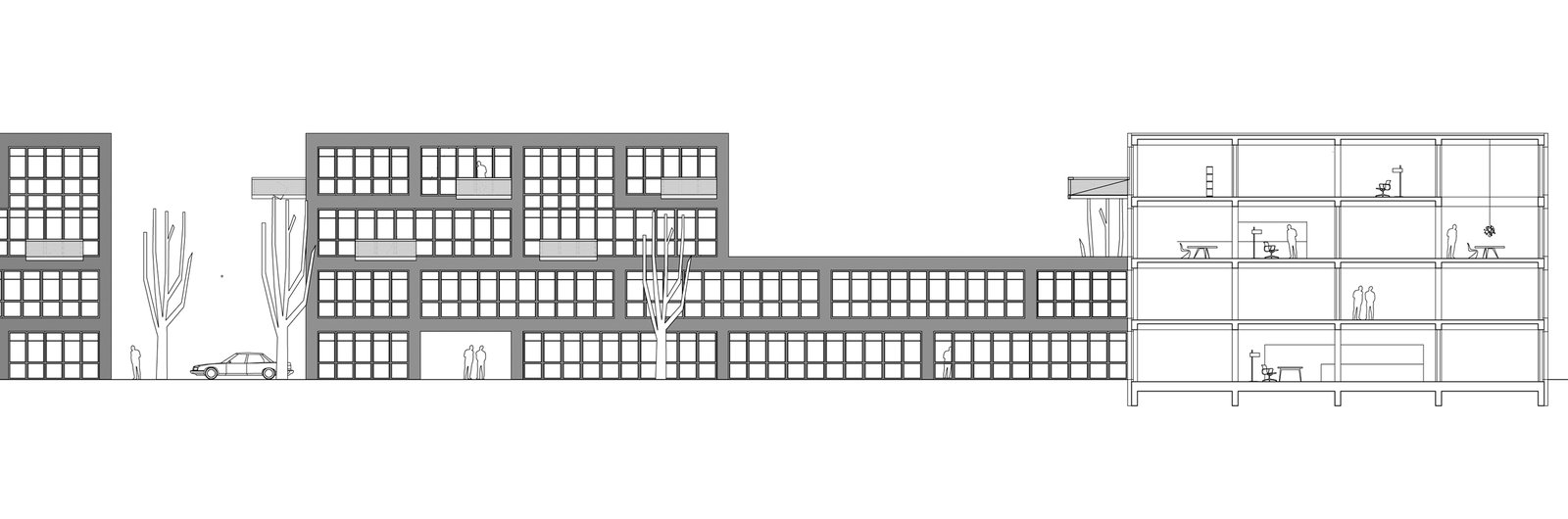 mlzd loft Ideenwettbwerb Loftkonzept Schnitt