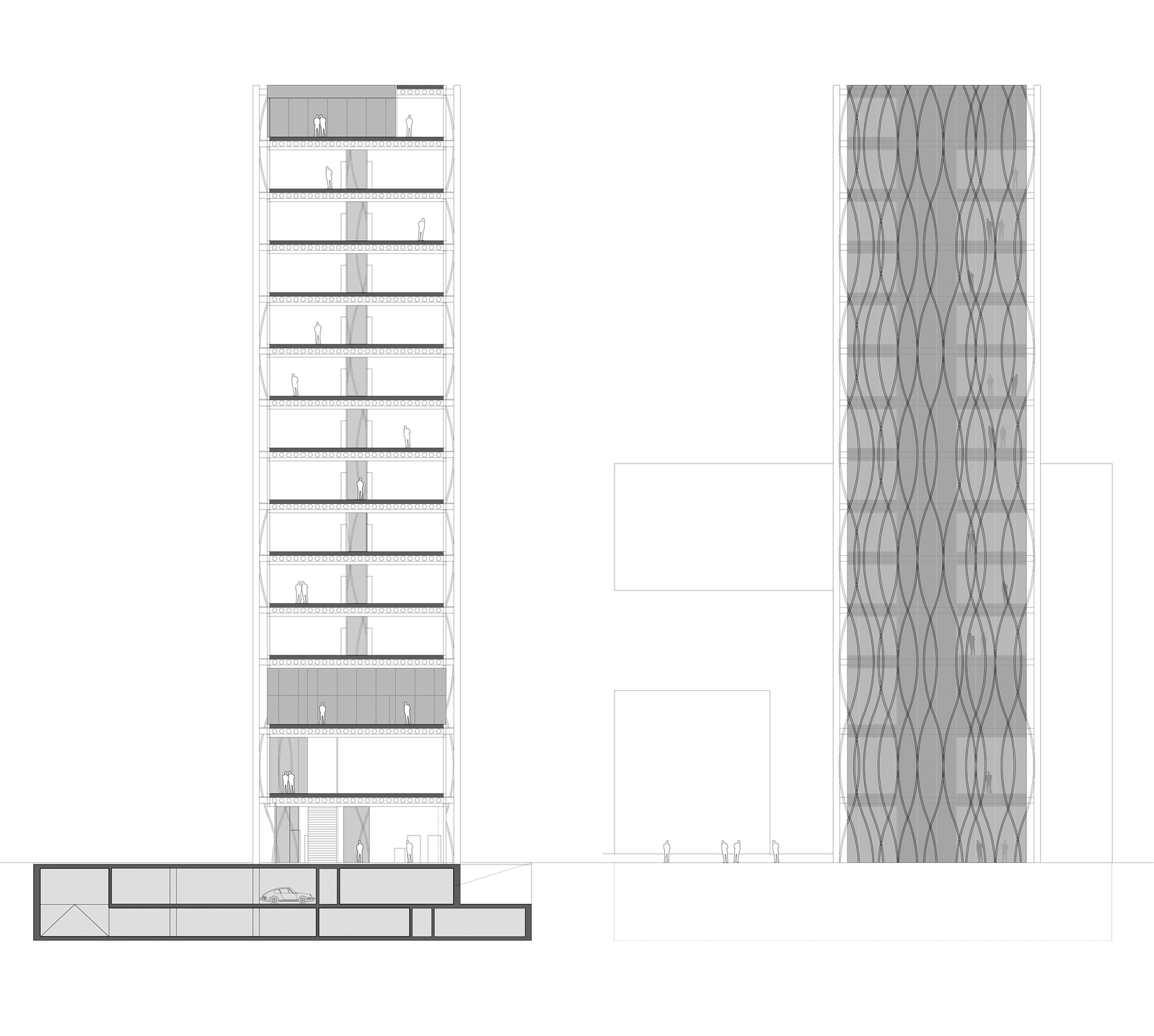 mlzd lux Fond Belval Schnitt + Ansicht