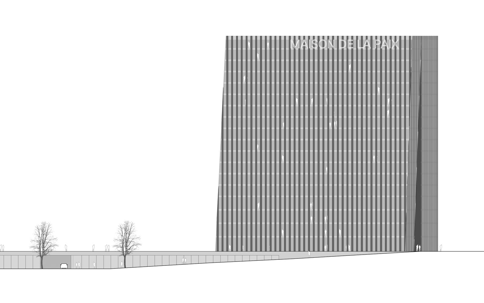 mlzd mdll Maison de la paix Ansicht