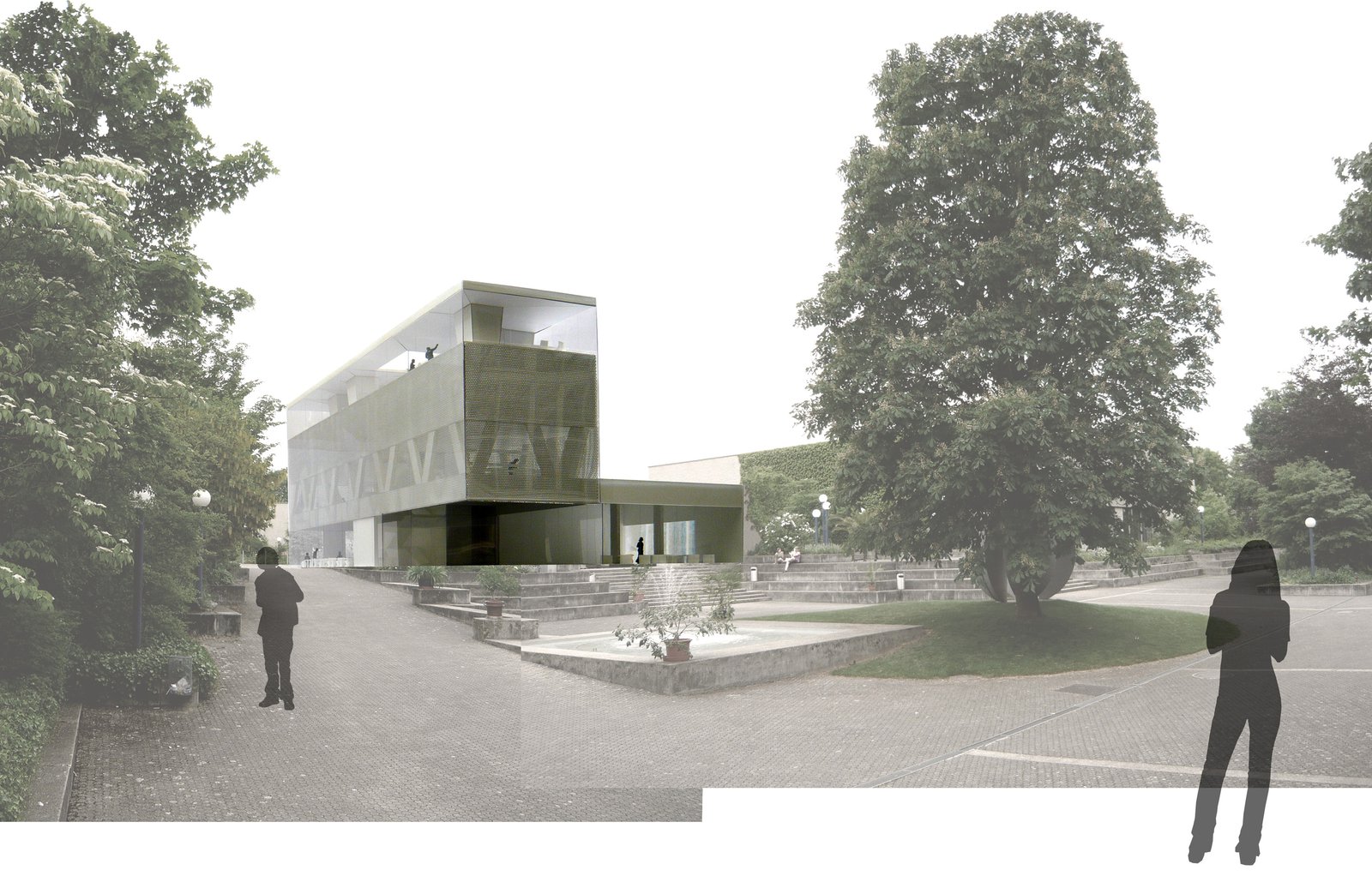 Mensa und Mediothek Kantonsschule, CH-Bülach