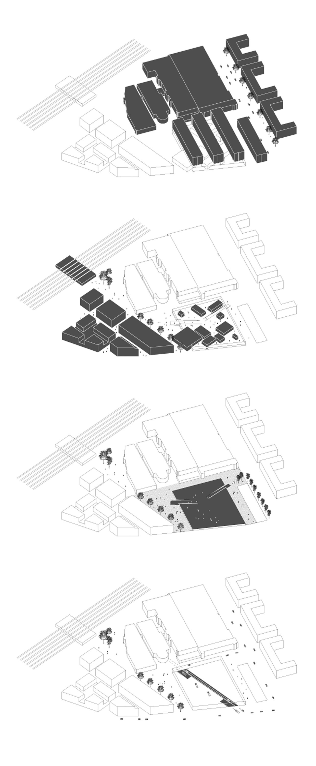 mlzd ncb Campus Biel Städtebau Schemata