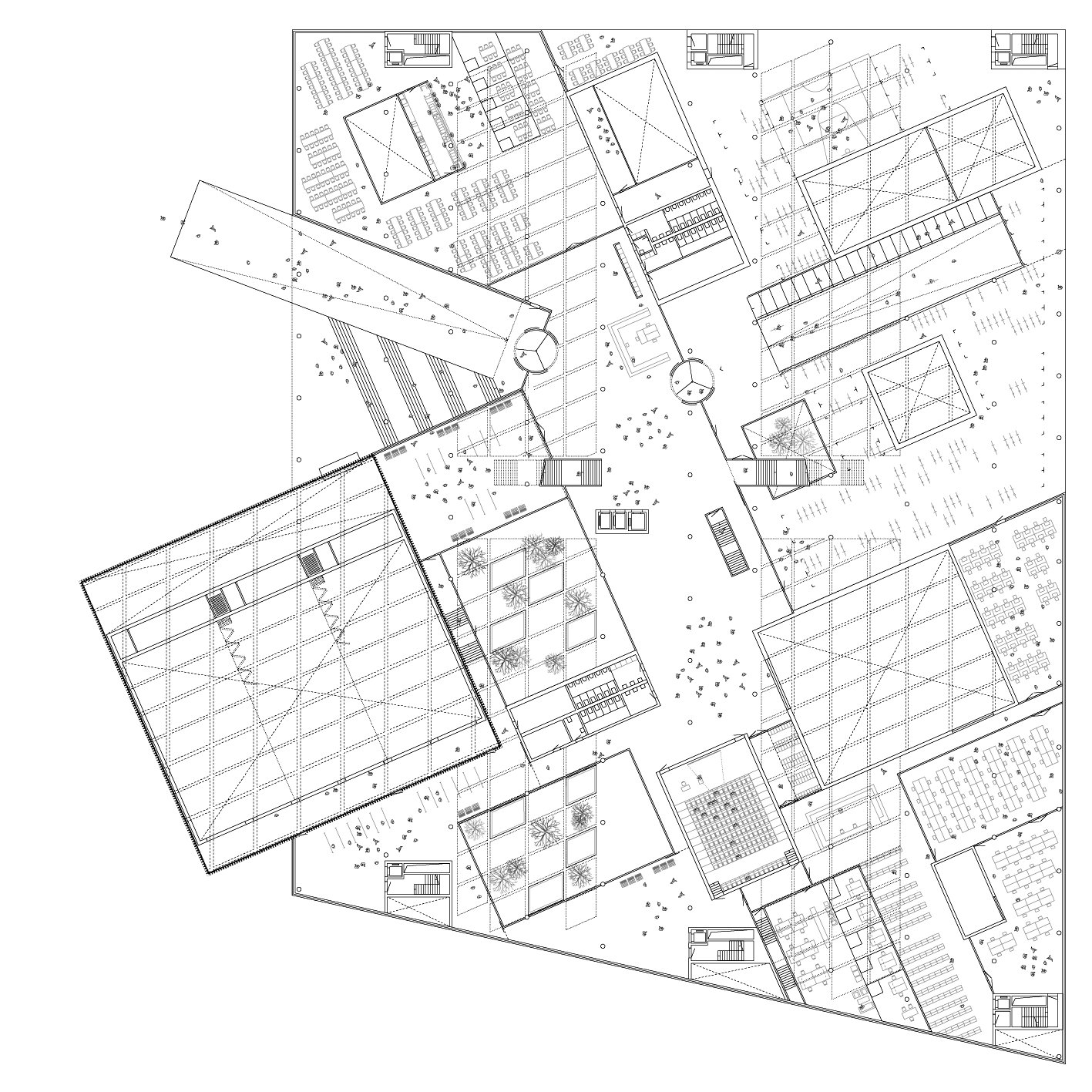 mlzd ncb Campus Biel Grundriss Obergeschoss