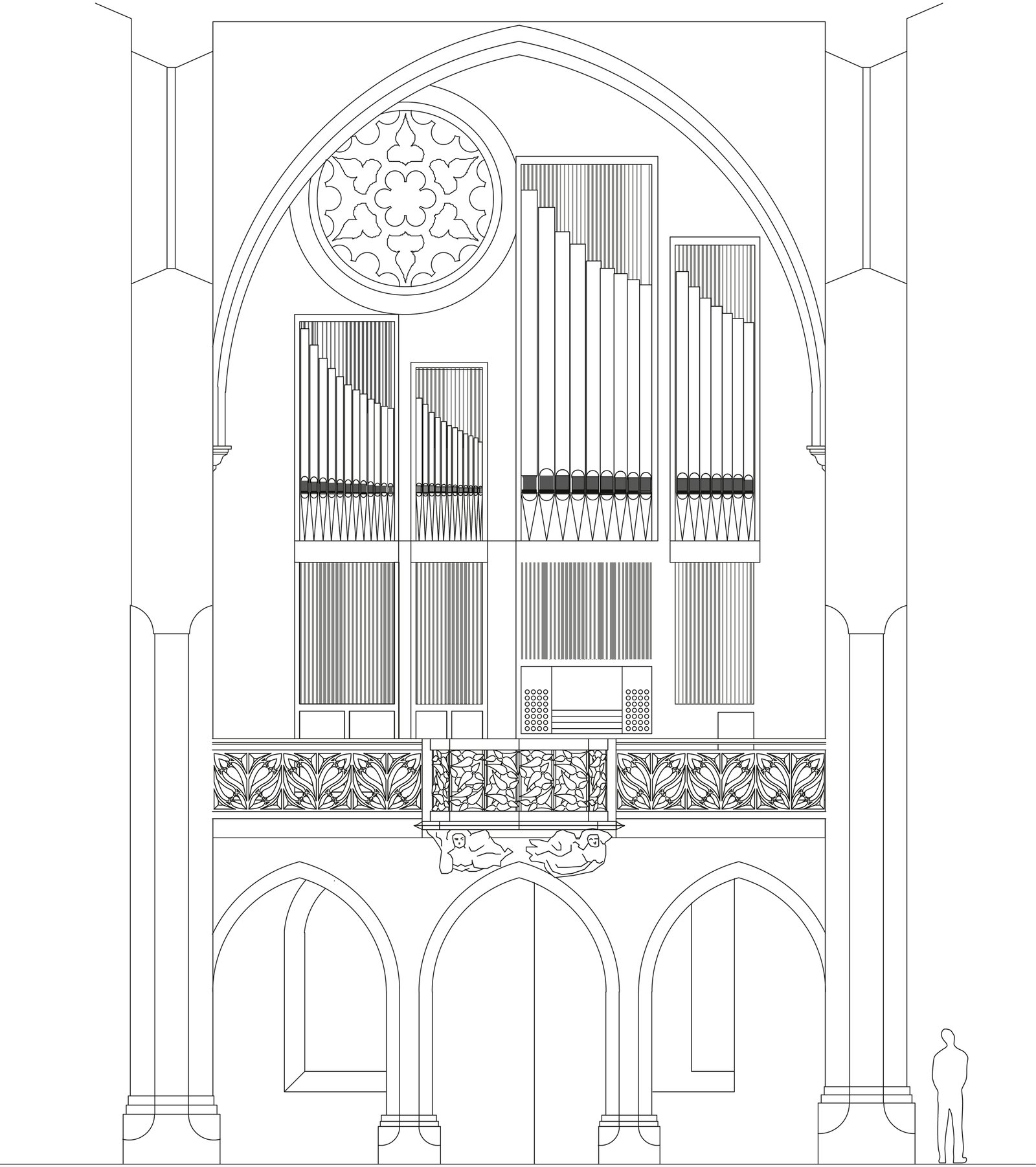 mlzd org Stadtkirche Biel Orgel Ansicht
