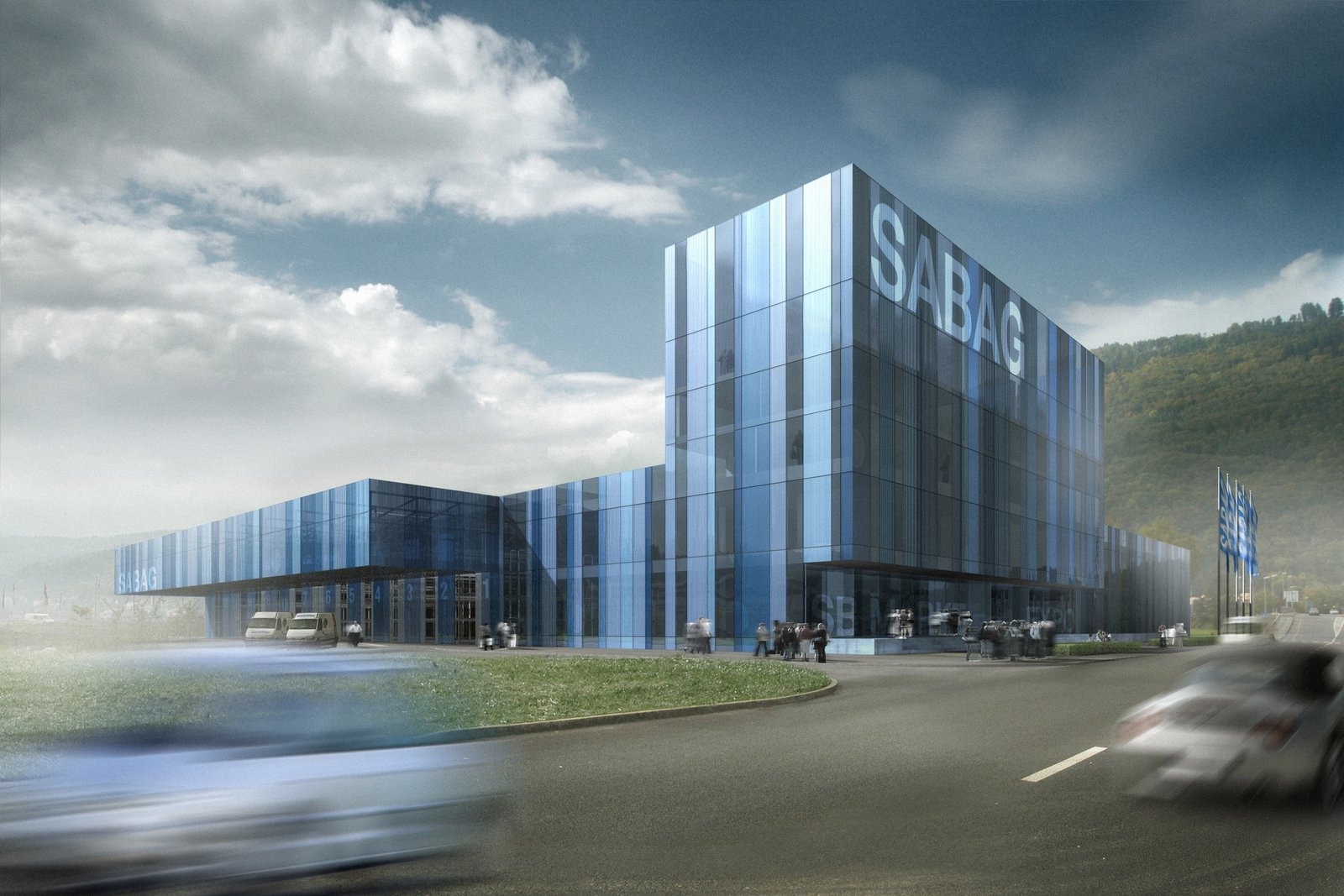 mlzd sabag Neubau Sabag AG Biel aussen