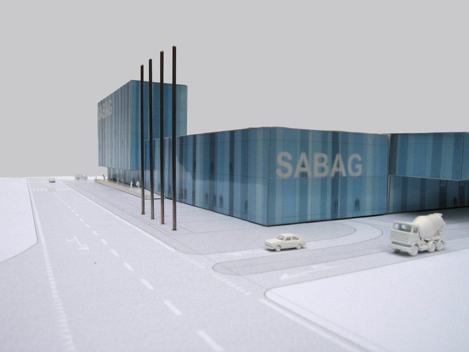 mlzd sabag Neubau Sabag AG Biel Modell