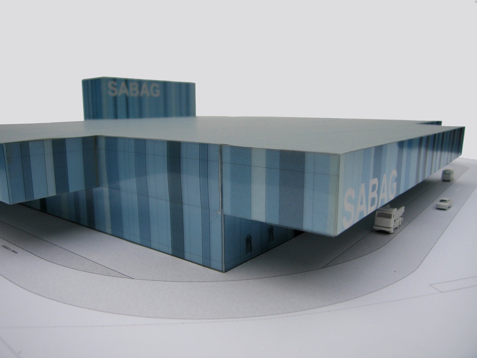 mlzd sabag Neubau Sabag AG Biel Modell