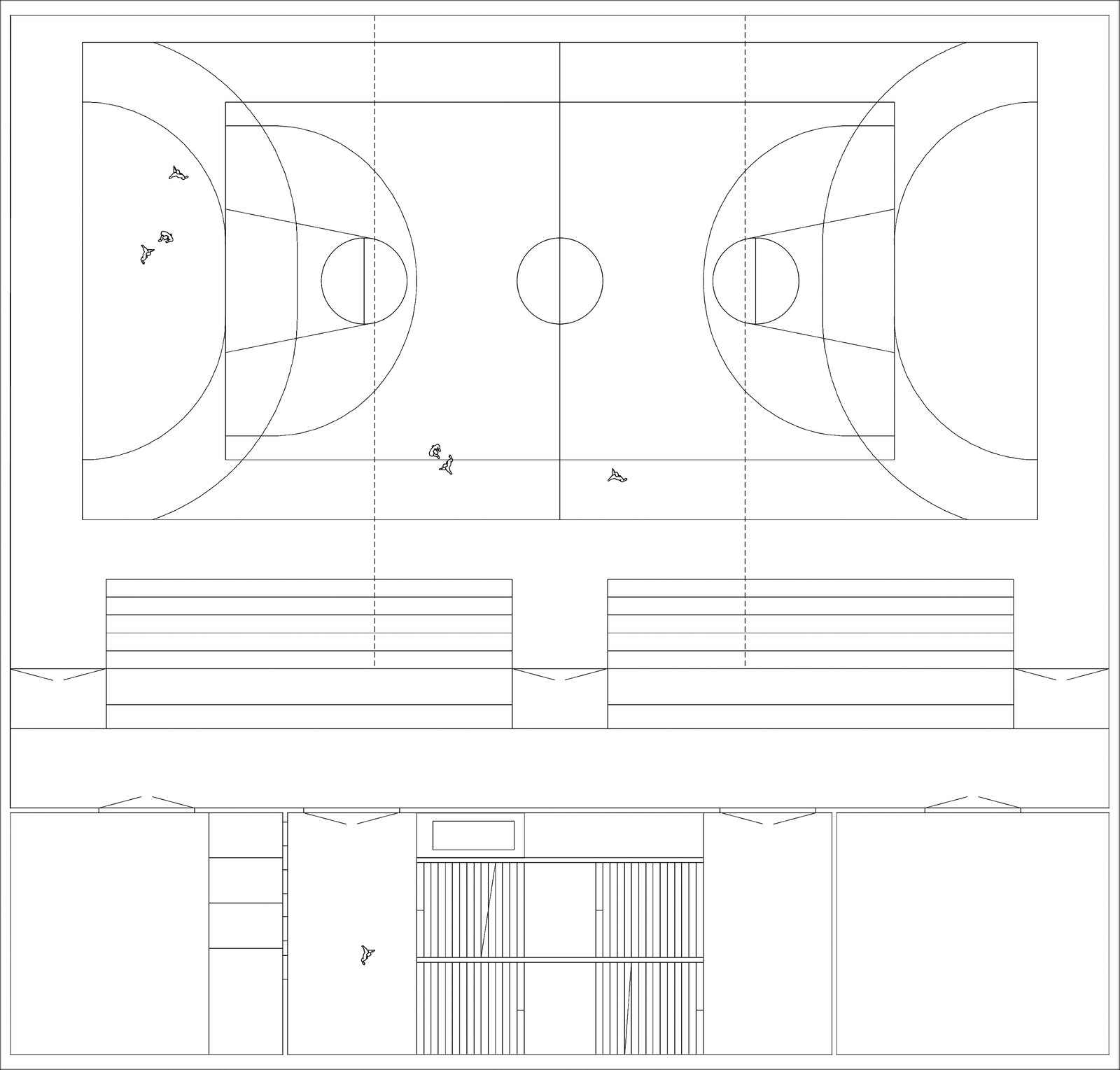 mlzd shb Wettbewerb Sporthalle Biel Obergeschoss
