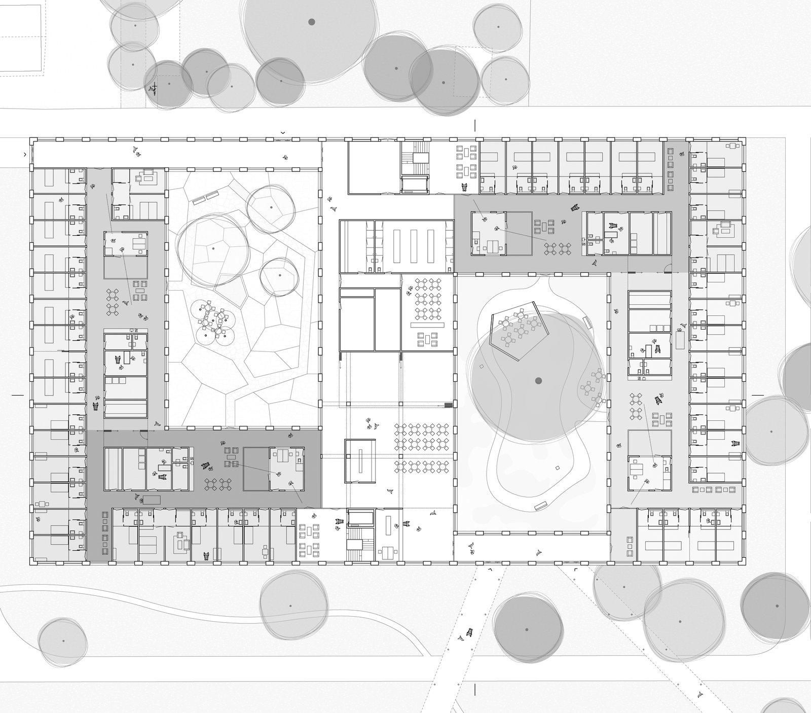 mlzd shw Ersatzneubauten Grundriss Erdgeschoss