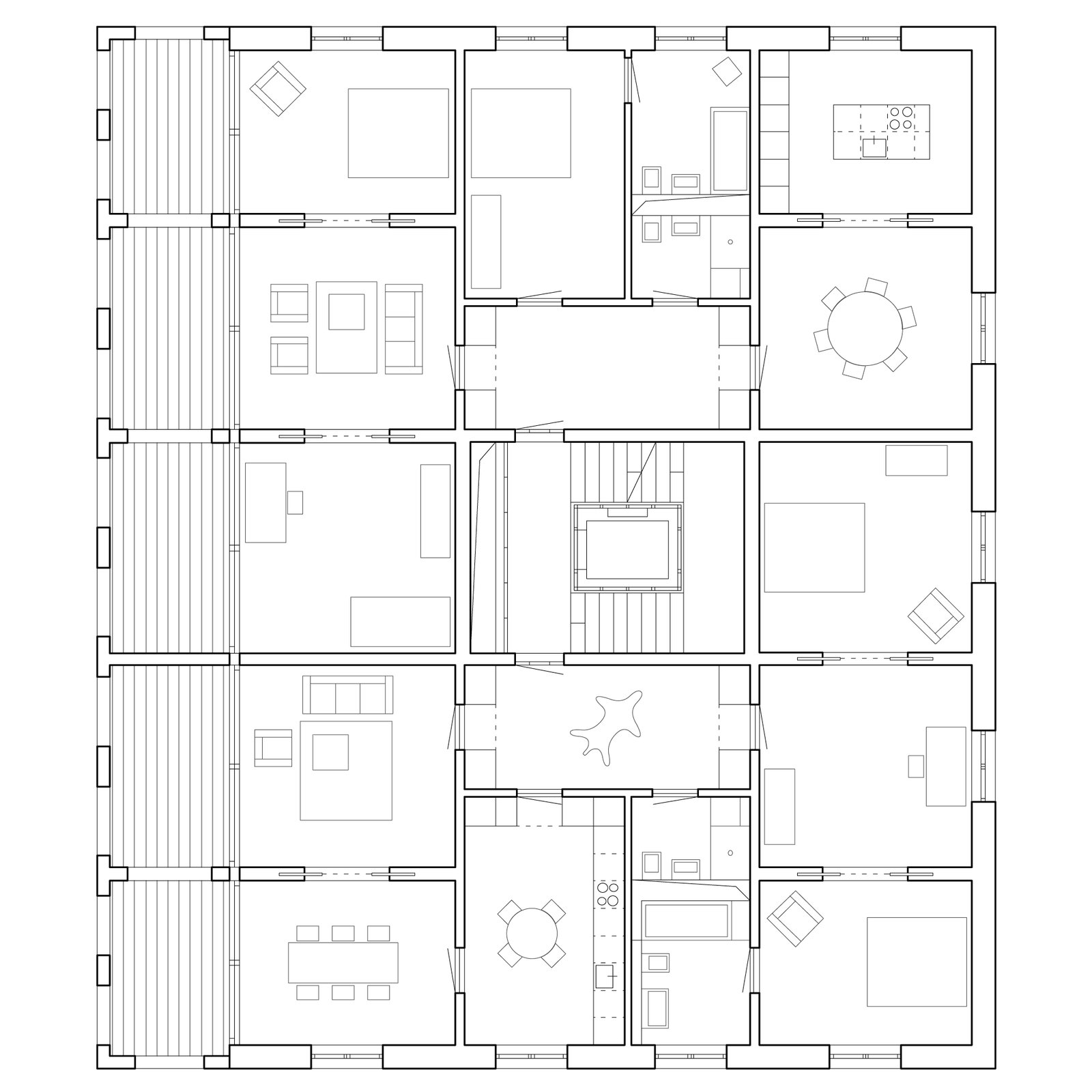 mlzd sob Wohnbebauung Schönberg-Ost Obergeschoss