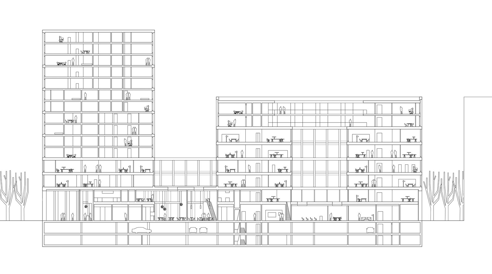 mlzd srhb Stadtraum HB Zürich Schnitt