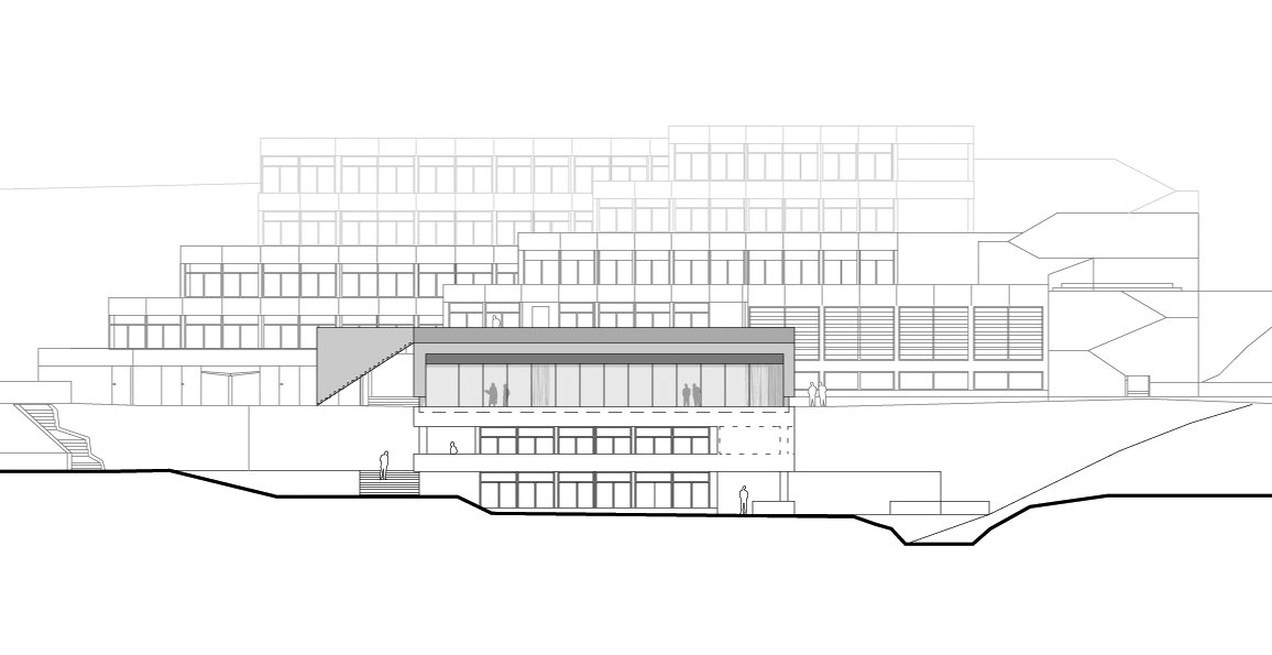 mlzd swb Schulanlage Walkermatte Ansicht
