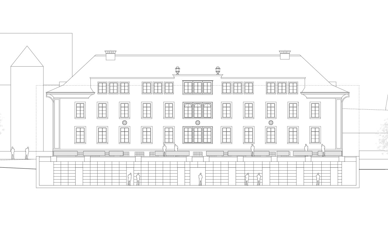 mlzd Tribunal Bezirksgebäude Bülach Schnitt