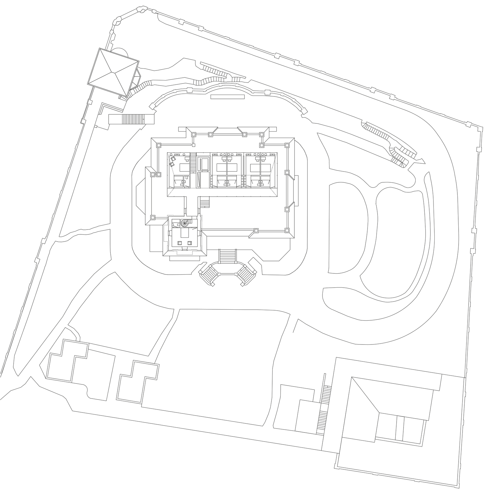 mlzd vmr  Villa Maraini Grundriss Attikageschoss