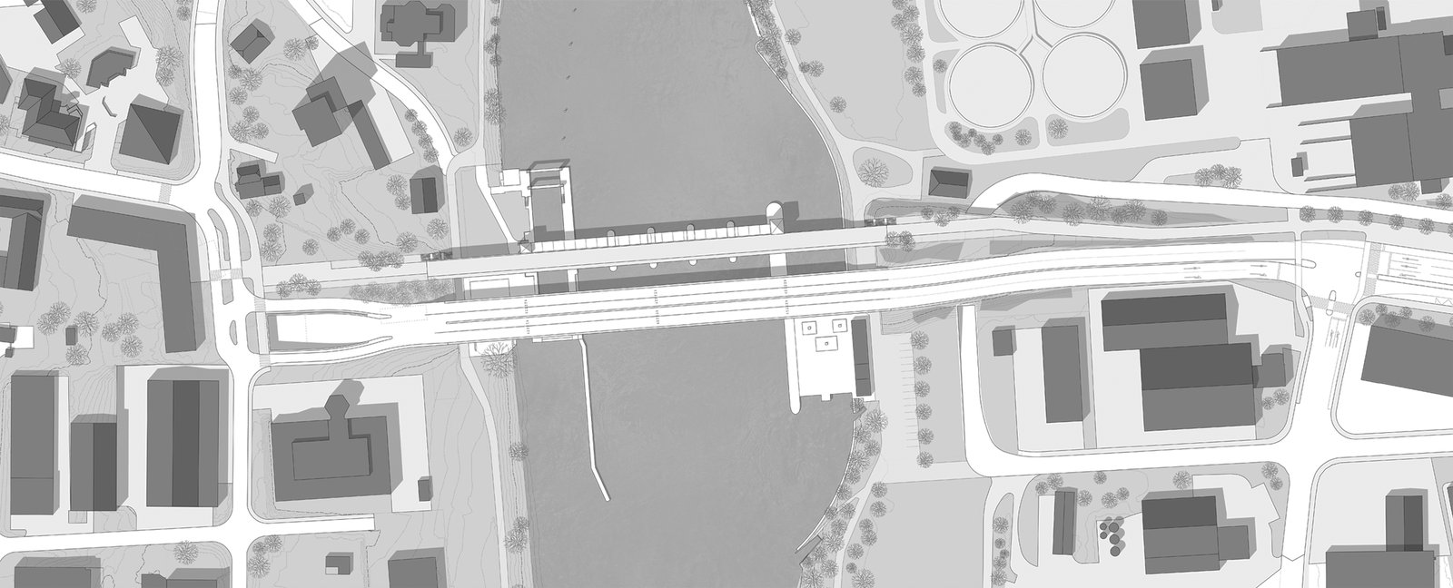 mlzd wbb Autobahnbrücke Port Brügg Situation