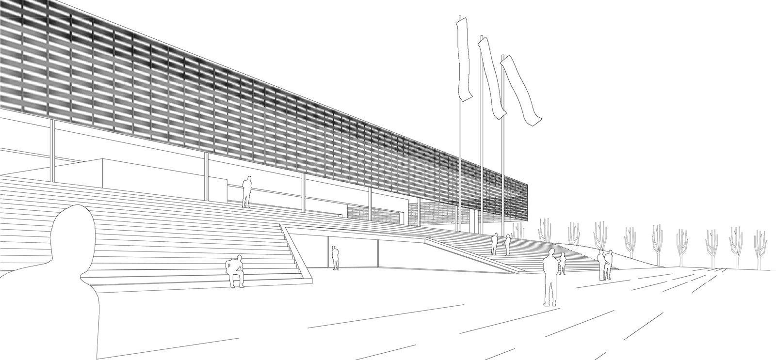 mlzd weiss Sporthalle Weissenstein Ansicht