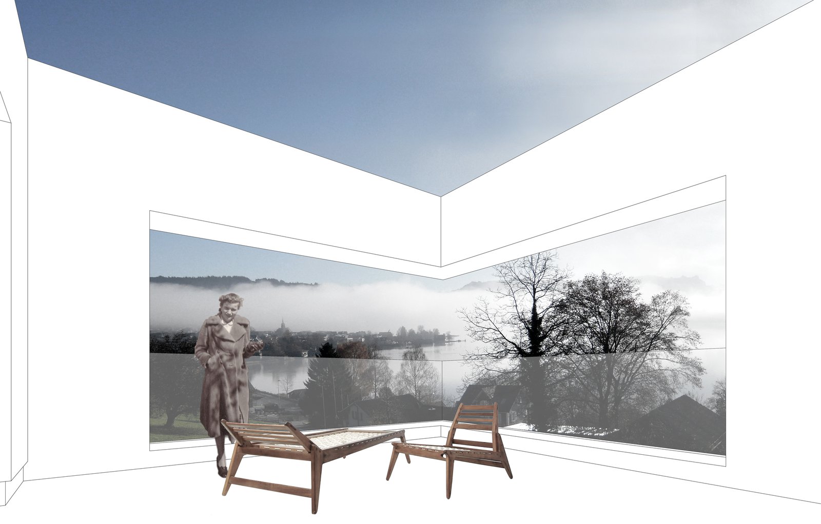 mlzd wlo Wohnüberbauung Lutisbach Perspektive