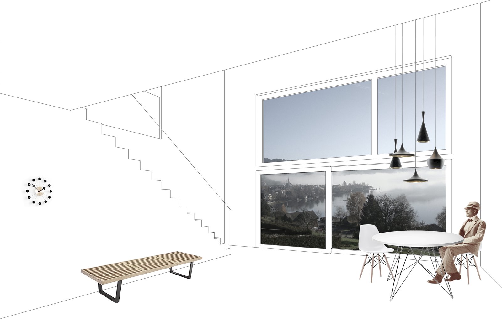 mlzd wlo Wohnüberbauung Lutisbach Perspektive