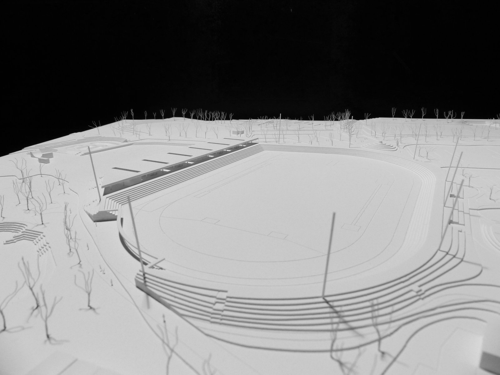mlzd scl Leichtathletikstadion Lausanne Modell