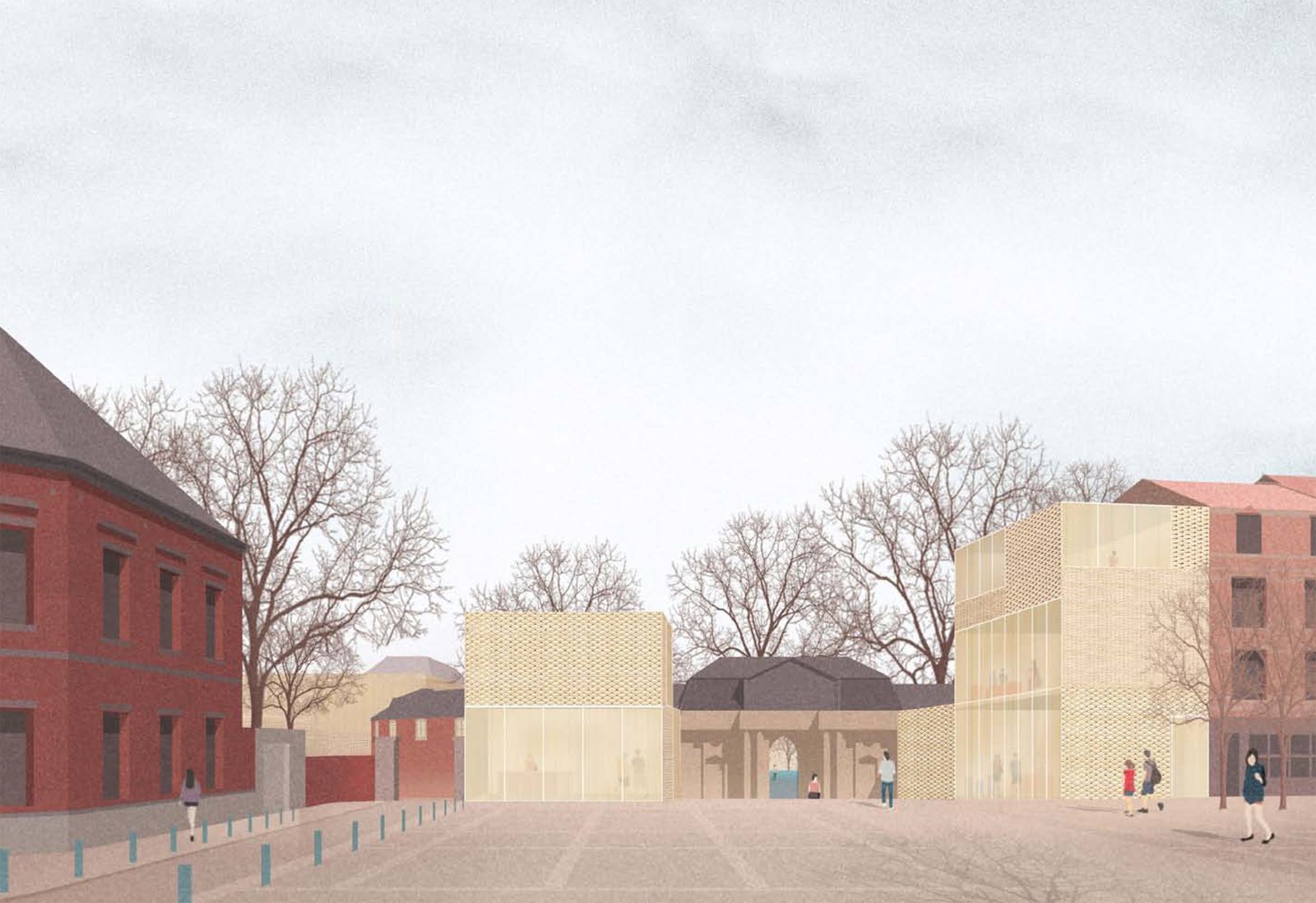 mlzd afb Wettbewerb Abbaye de Forest Haupteingang