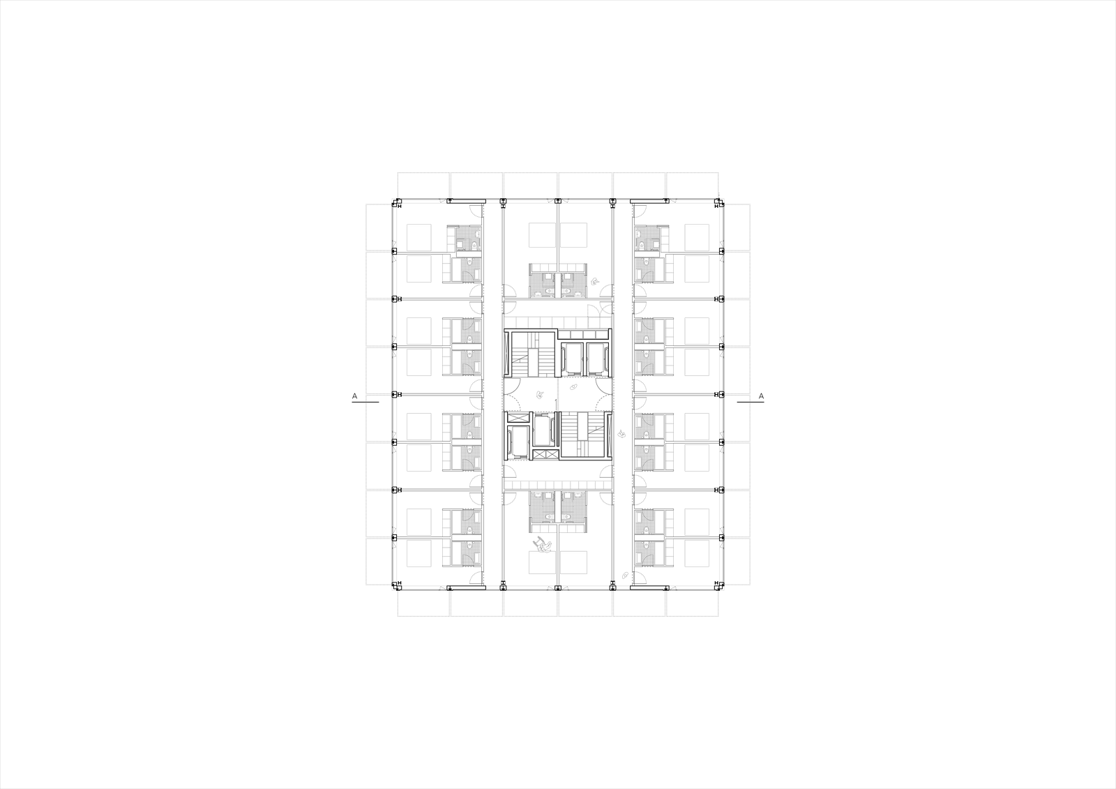 mlzd aha aarauerhof aarau grundriss 1.- 4.OG