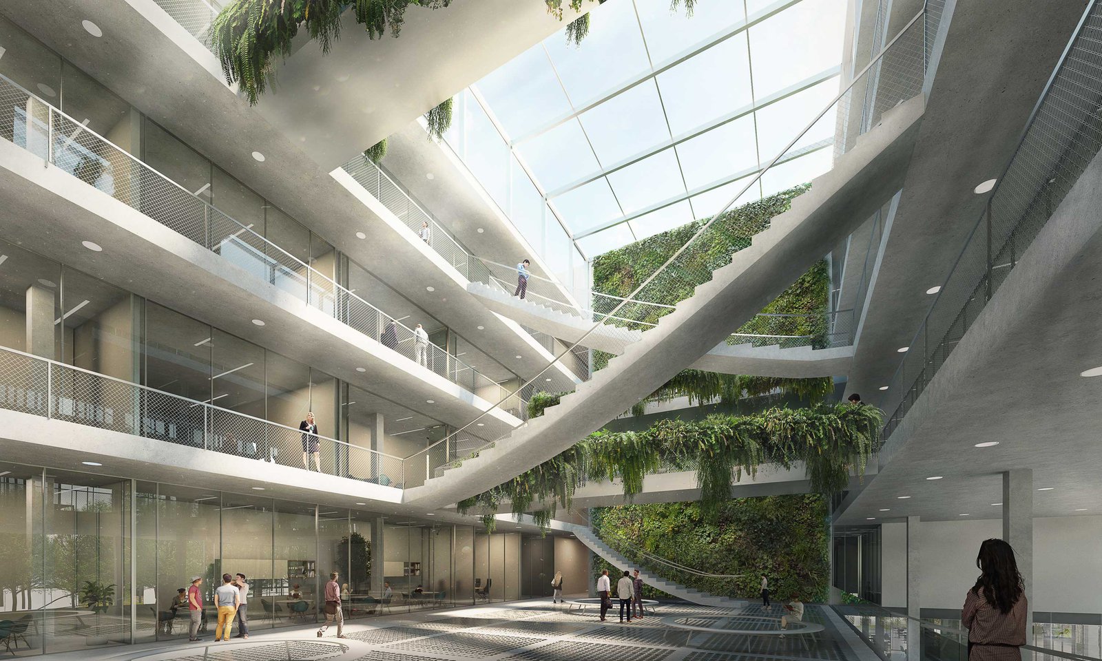 mlzd czw Campus ZHAW Winterthur Atrium