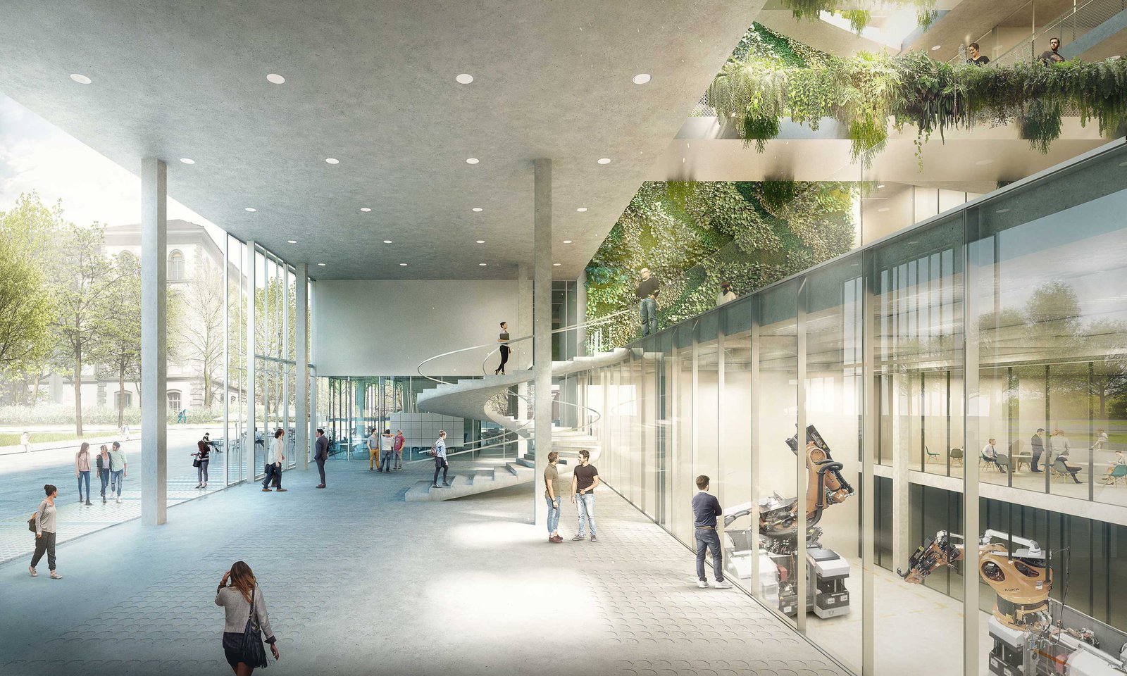 mlzd czw Campus ZHAW Winterthur Foyer