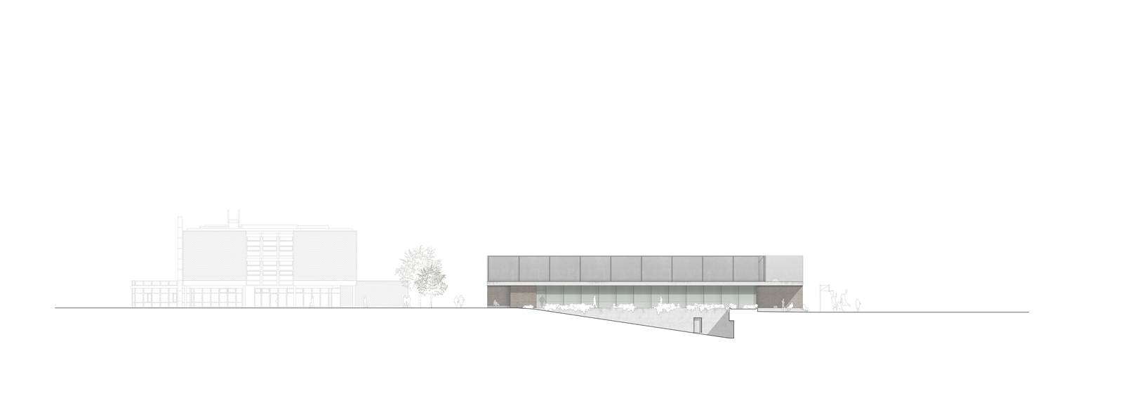 mlzd dsb dreifachturnhalle sternmatt baar ansicht