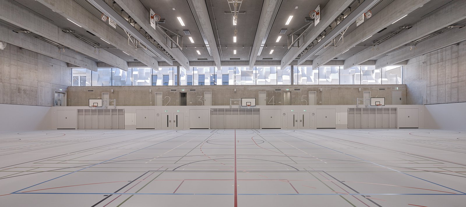mlzd dtw Dreifachsporthalle Wettingen Innen