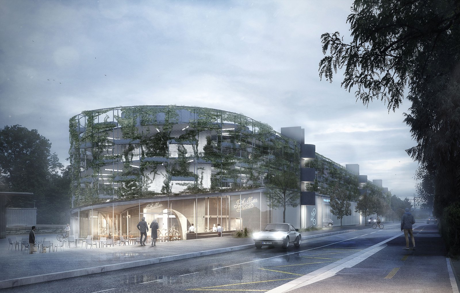 mlzd phk Parkhaus Hafenbahnhof Kreuzlingen aussen