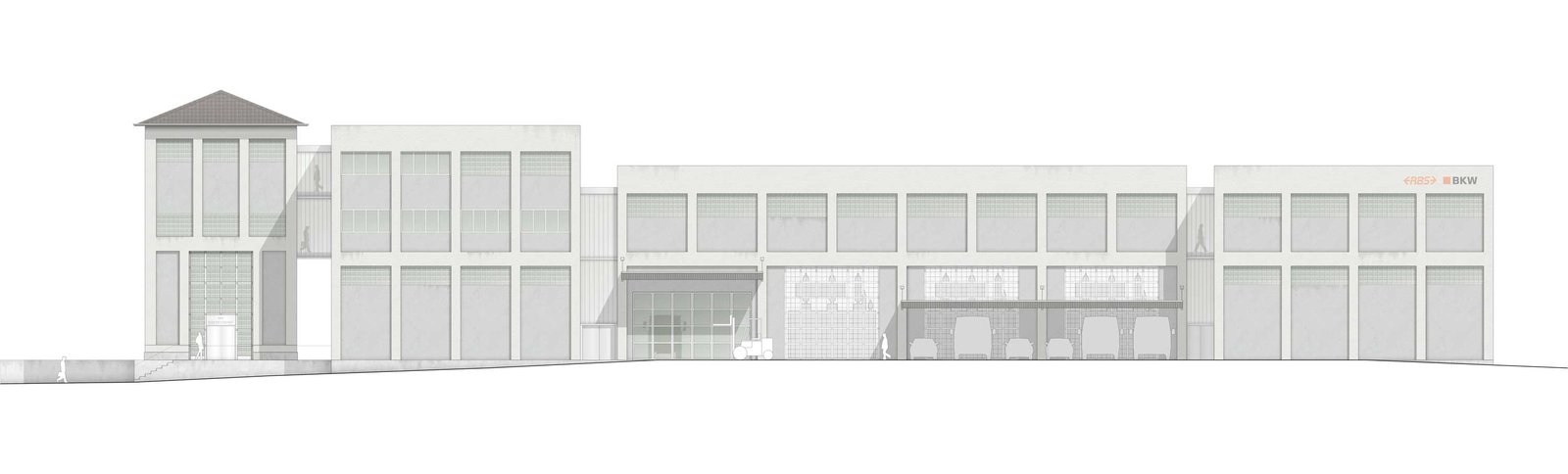 mlzd rbi RBS Buszentrum Ittigen Ansicht BKW