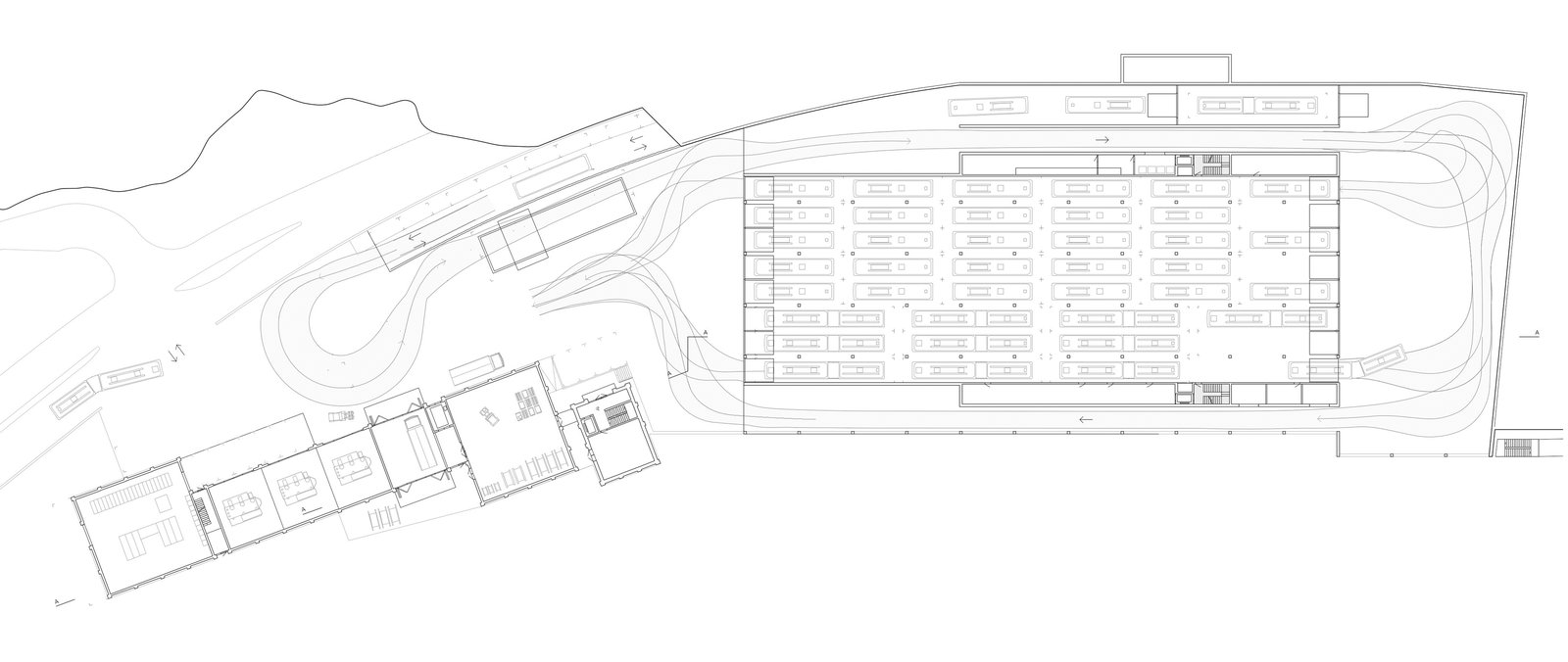 mlzd rbi RBS Buszentrum Ittigen Grundriss EG