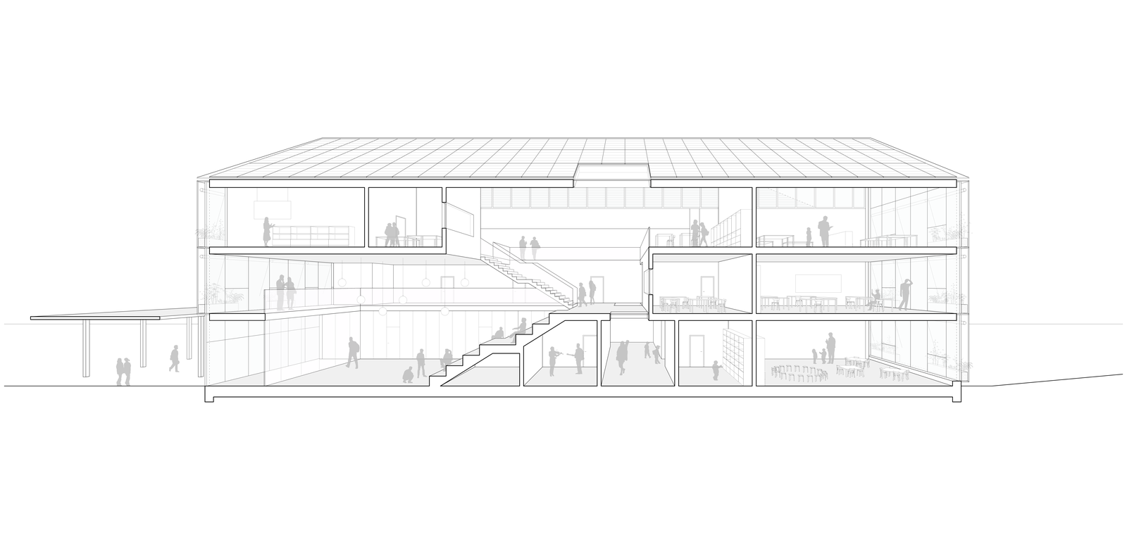 mlzd sko schulhaus kleinholz olten axonometrie
