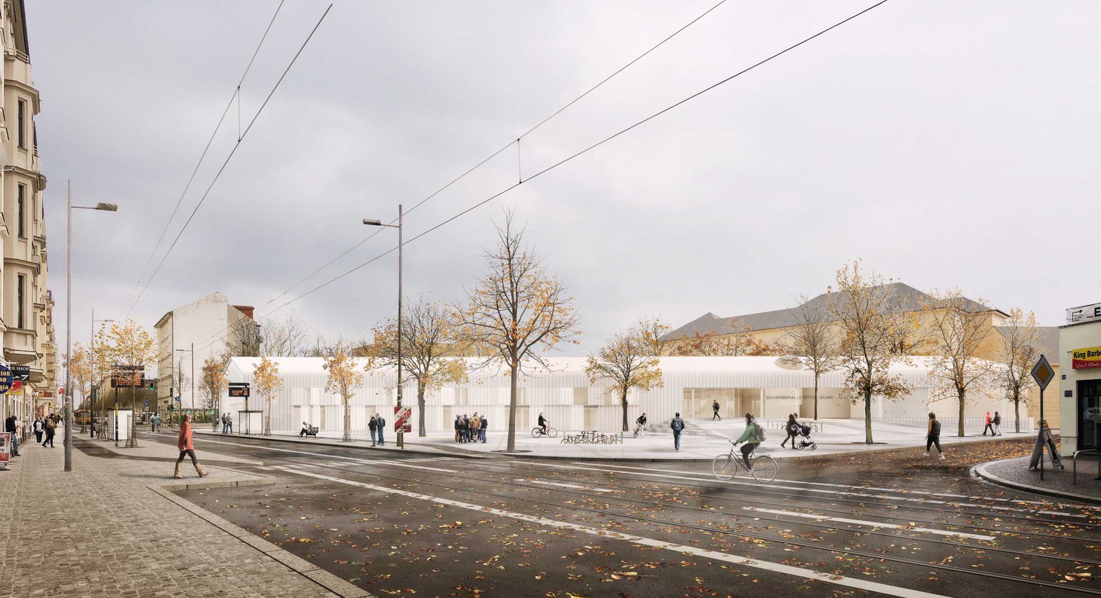 mlzd sml Schwimmhalle Leipzig Aussen