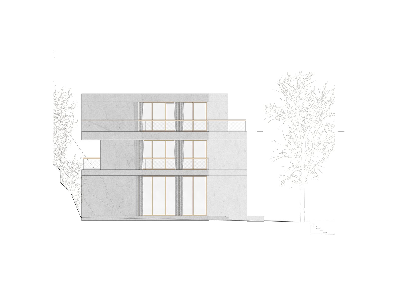 mlzd svb Neubau für individuelles Wohnen Ansicht