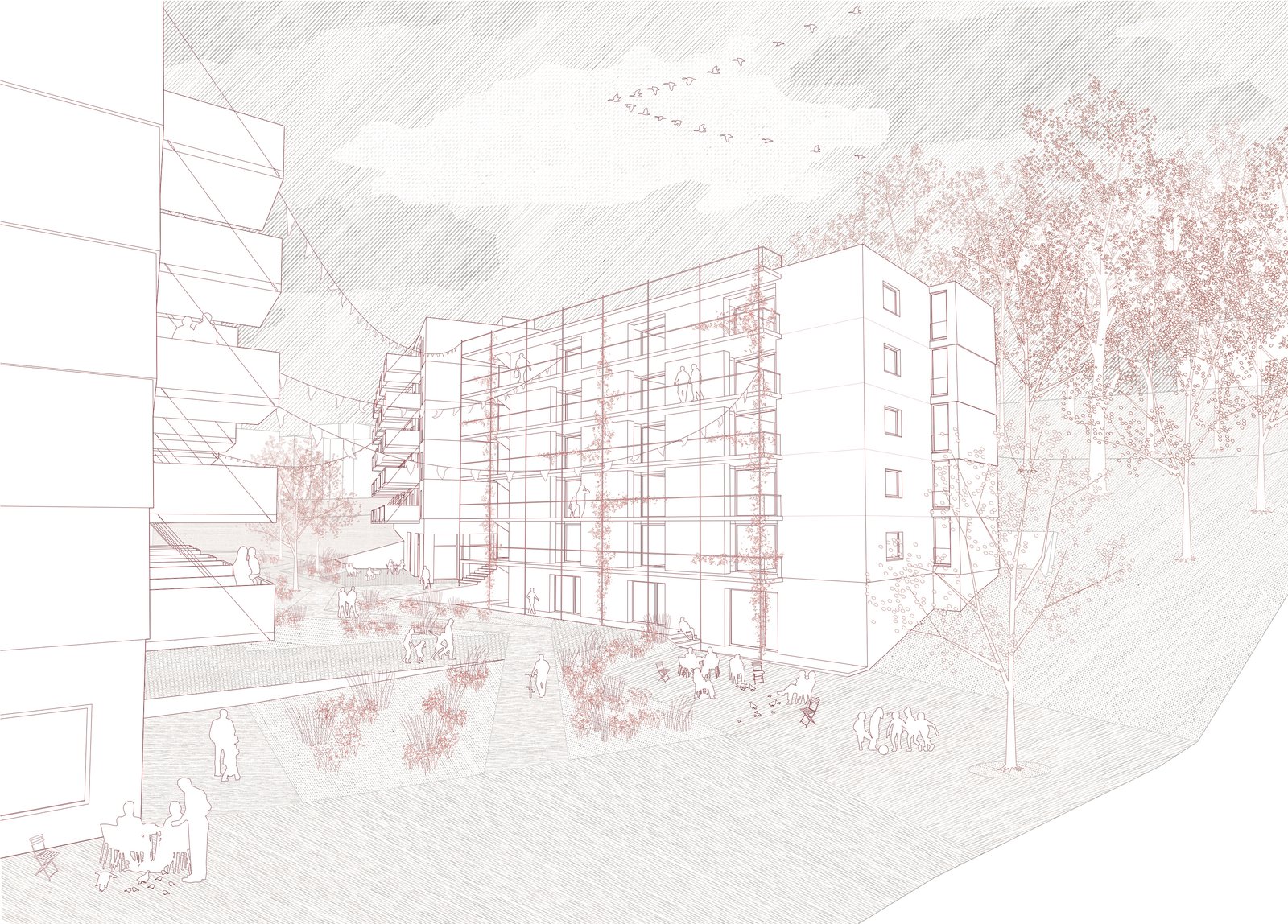 mlzd_abz_Siedlung_Leimbachstrasse_Hofperspektive