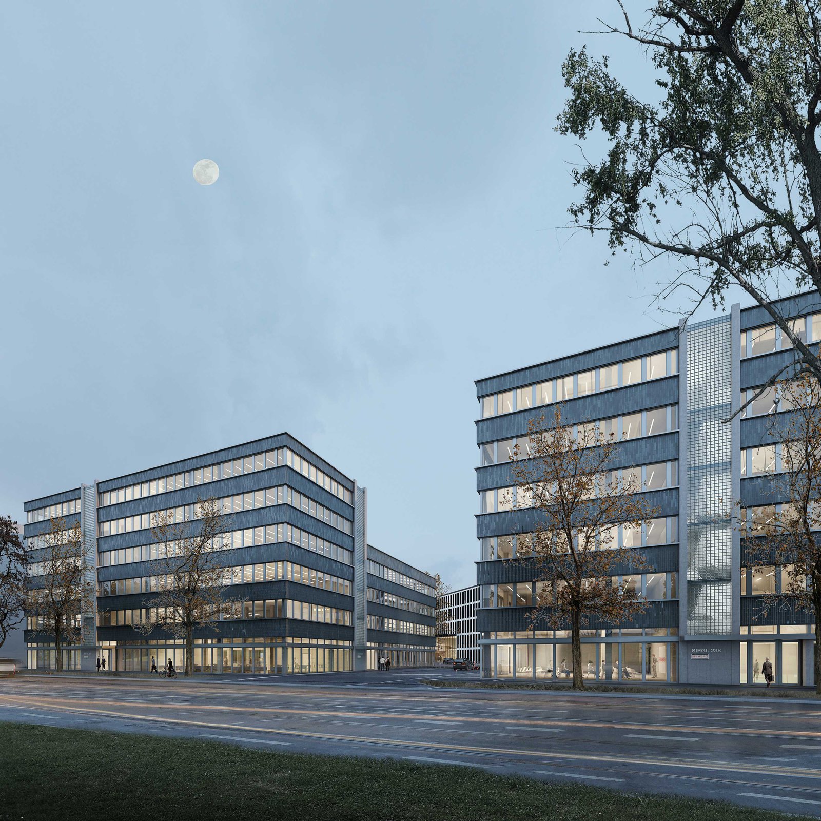 Perspektive von der Siegburger Strasse