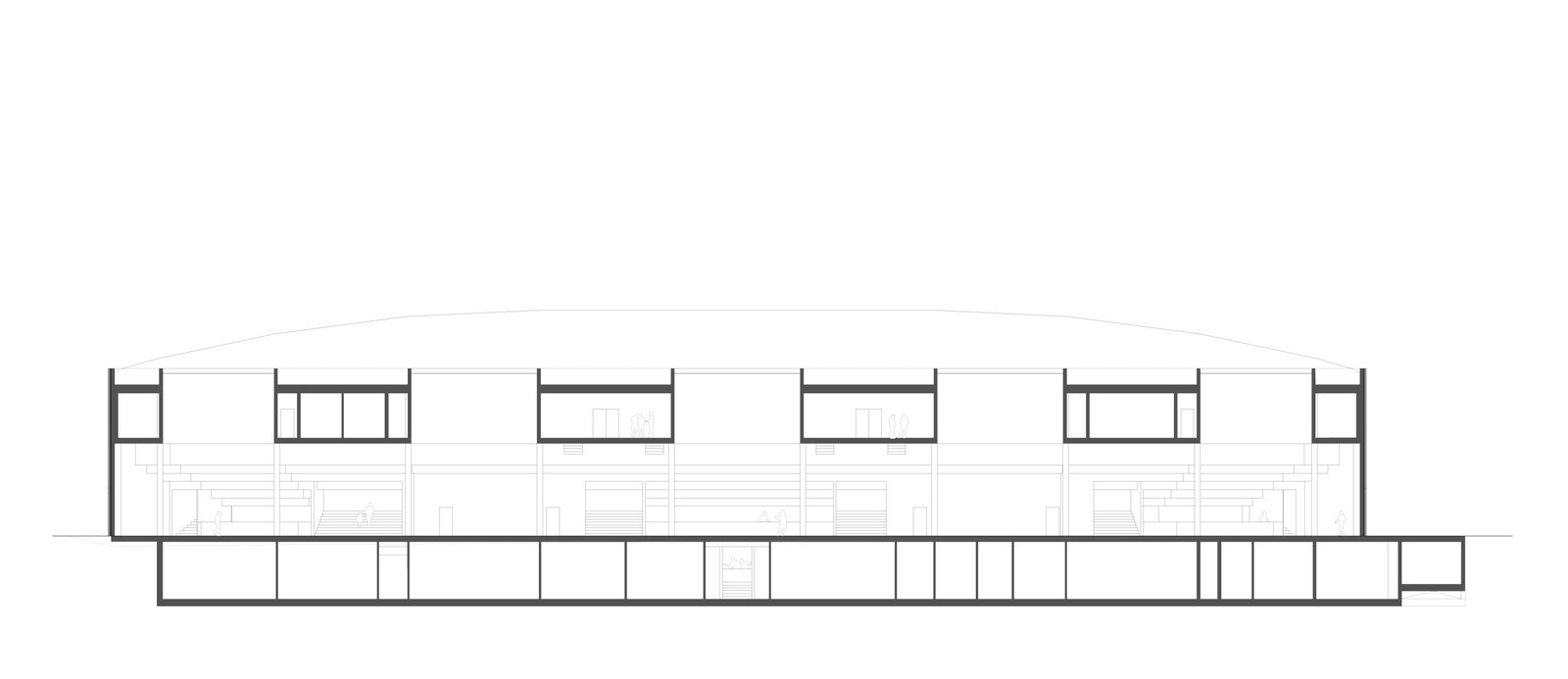 mlzd_ehv_Eissporthalle_Visp_Neubau_Schnitt 02