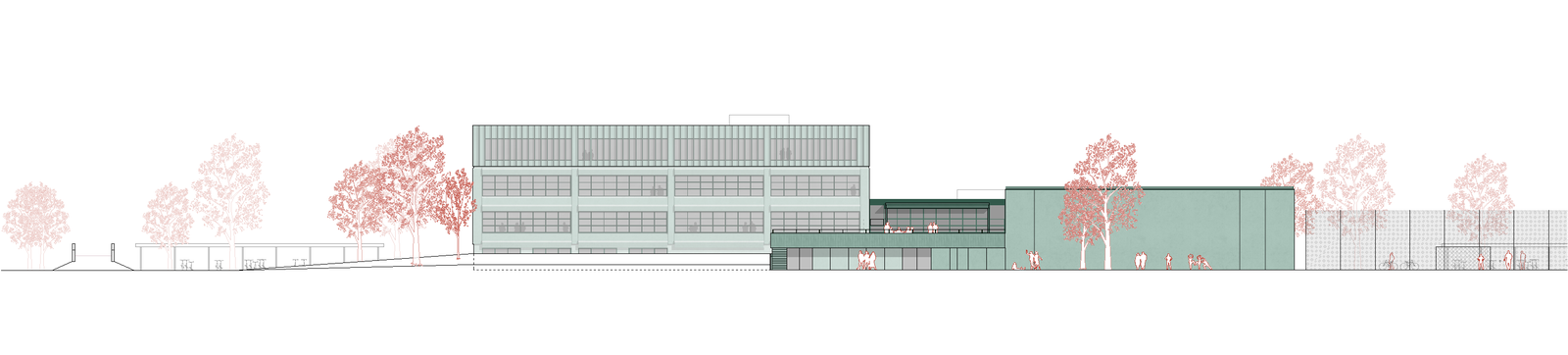 Schulanlage Schützenmatt Ansicht West